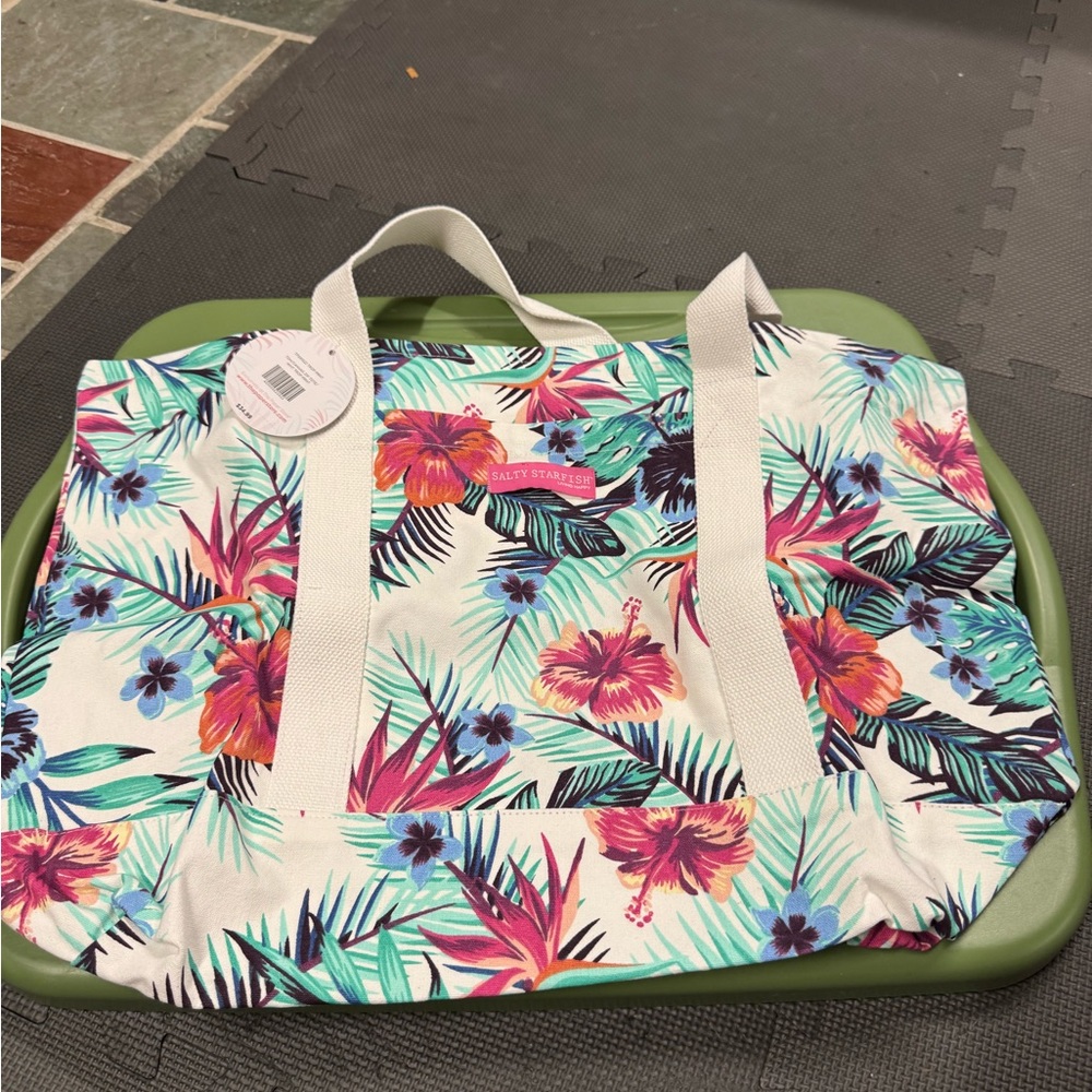Lilly Pulitzer Tropical Floral Tote - Pink, Purple, Green